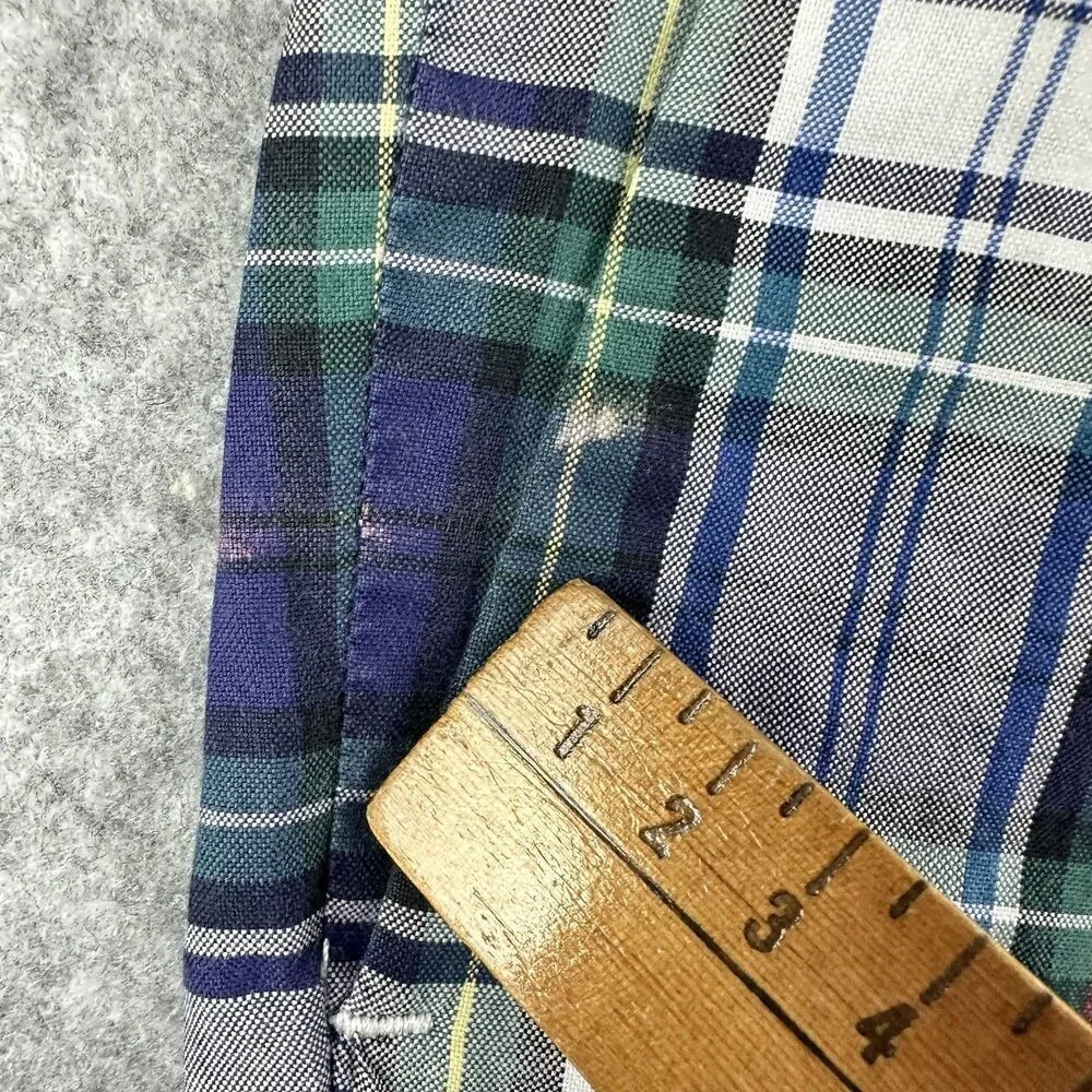 Polo Ralph Lauren Shorts Mens 40 Blue Plaid Preppy Athletic Golf Cotton Chinos*